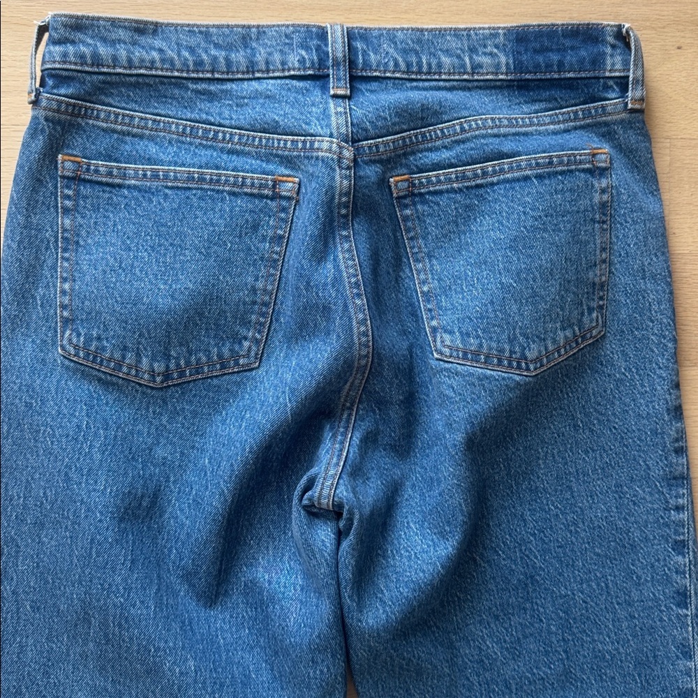 Abercrombie & Fitch The 90’s Straight Mid Rise Light Blue Denim Jeans 29 R - Picture 6 of 6